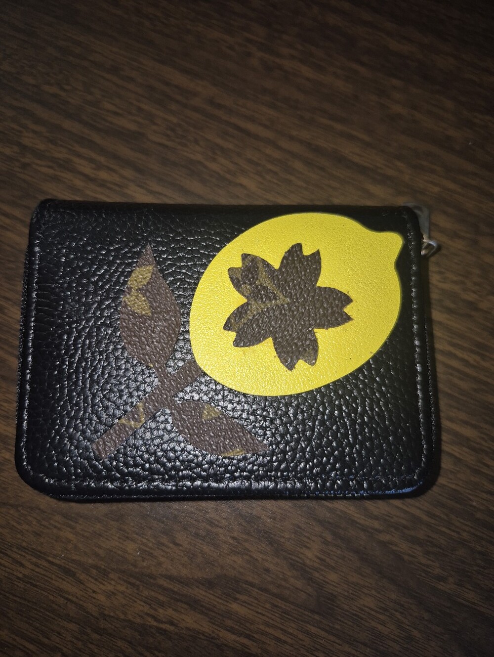 New Black Zip-Around Card Wallet - Unbranded